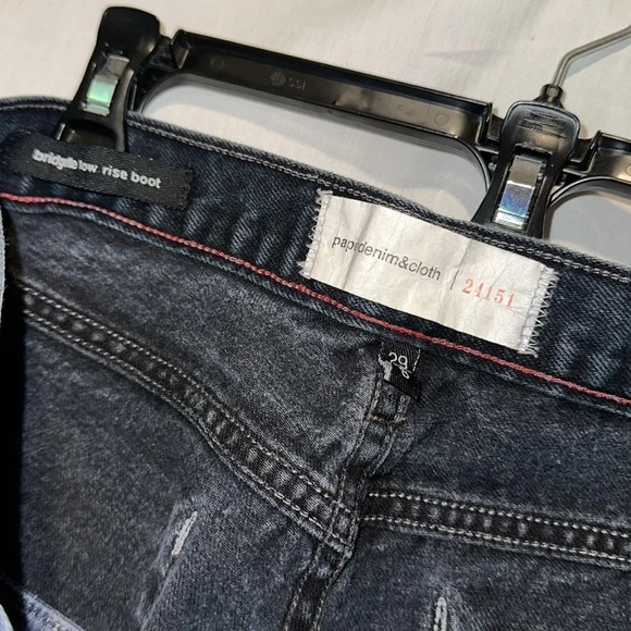 dark wash Paper Denim & Cloth Bridgette low rise boot jeans size 29 - Picture 4 of 4